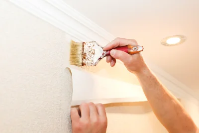 Pose de papier peint à Arsonval — revêtements muraux et toiles de verre